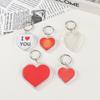 5Pcs Blank Photo Frame Keychain Clear Acrylic Keyring Insert Photo Split Key Pendant Diy Key Holder Couple Anniversary Gifts
