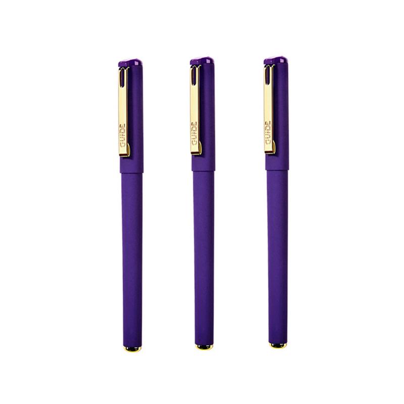 Гелевая ручка для каллиграфии 5000 Years W-386, черная и красная, 0,7 мм, матовая, с надписью, пулей, водой, карбоном.