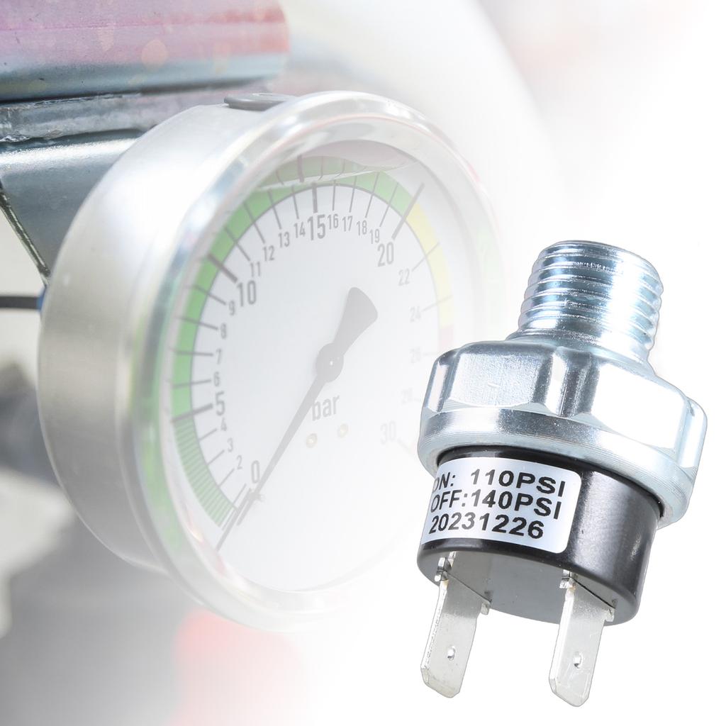 Air Compressor Pressure Switches Power Control Valves Adjustable Pressure Switches Simple Install for Workshop Equipment