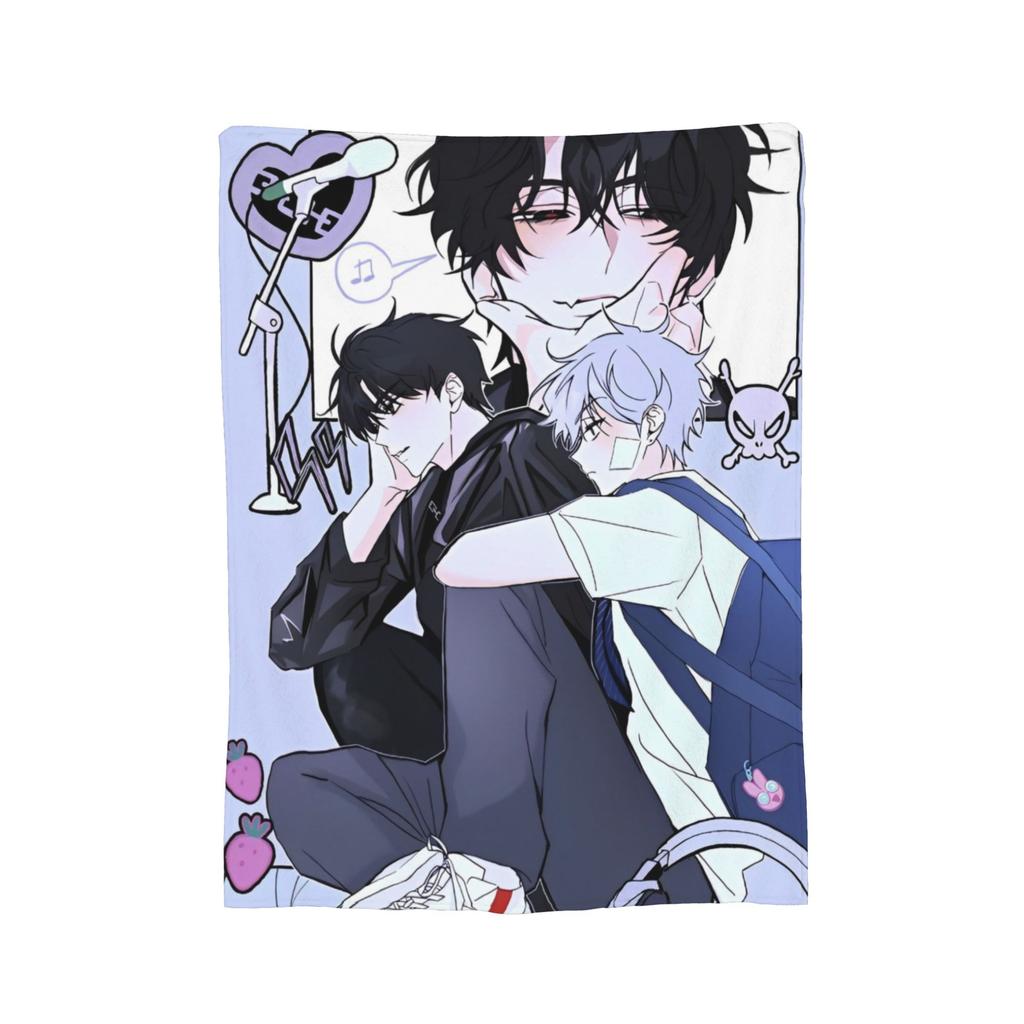 Инопланетная сцена Аниме Плед Фланелевый Мизи Суа Тилл Иван Хюна Лука Легкий Накидной Плед для Путешествий на Самолете Постель Коврик