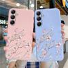 Мягкий силиконовый чехол с цветочным узором для Samsung A55 M35 S24 Xiaomi Redmi Note 13 Pro 13C iPhone Huawei Honor Realme Camera Защитный противоударный чехол