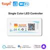 Tuya Smart WiFi LED Controller DC5V-24V RGB/RGBW/RGBCCT Single Color Dimmer LED Strip Remote Control Work with Alexa Google home