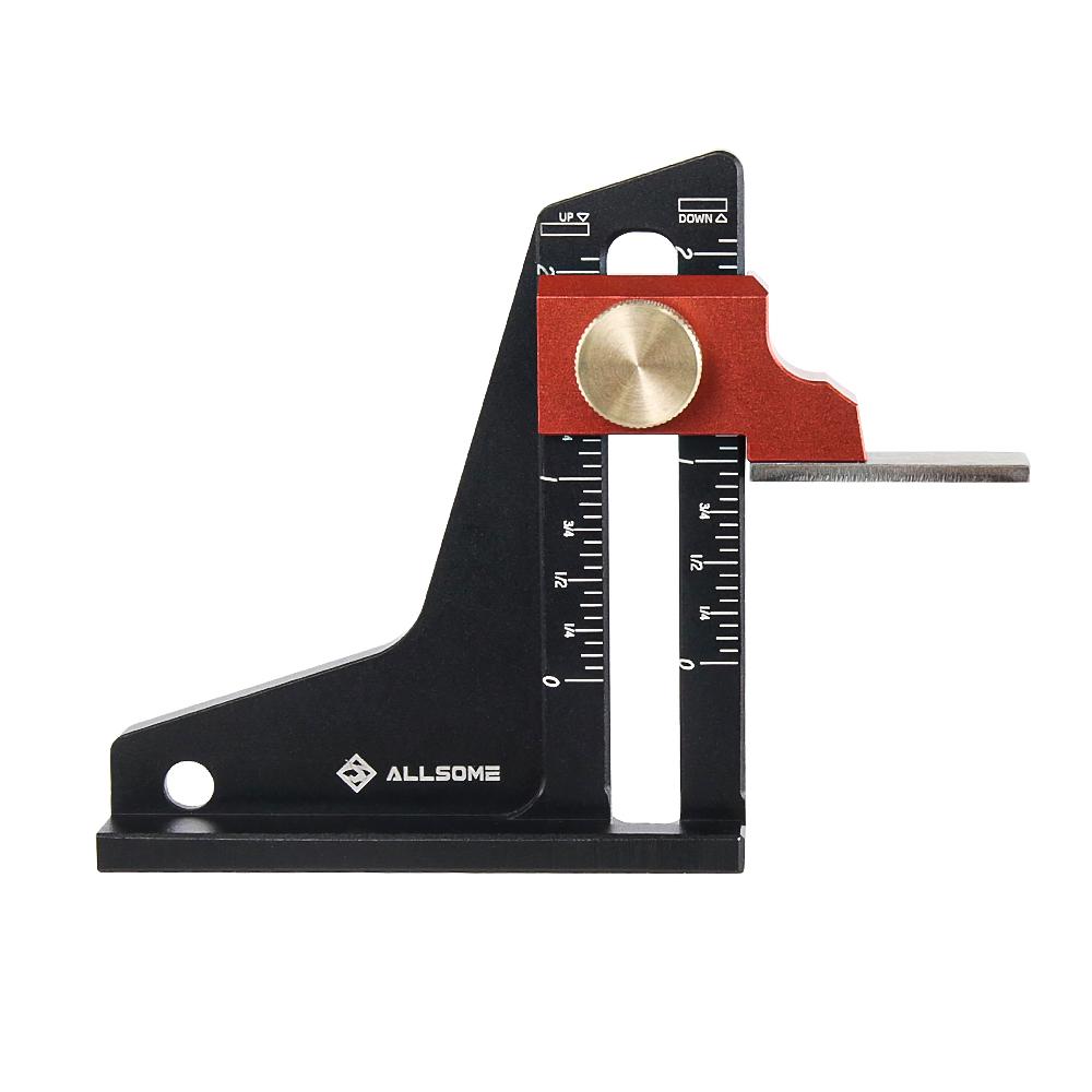 Allsome 1 шт. Измеритель высоты, глубиномер, измеритель настройки деревообрабатывающего инструмента для настольной пилы, фрезерного станка, настольной сверлильного станка, ленточной пилы