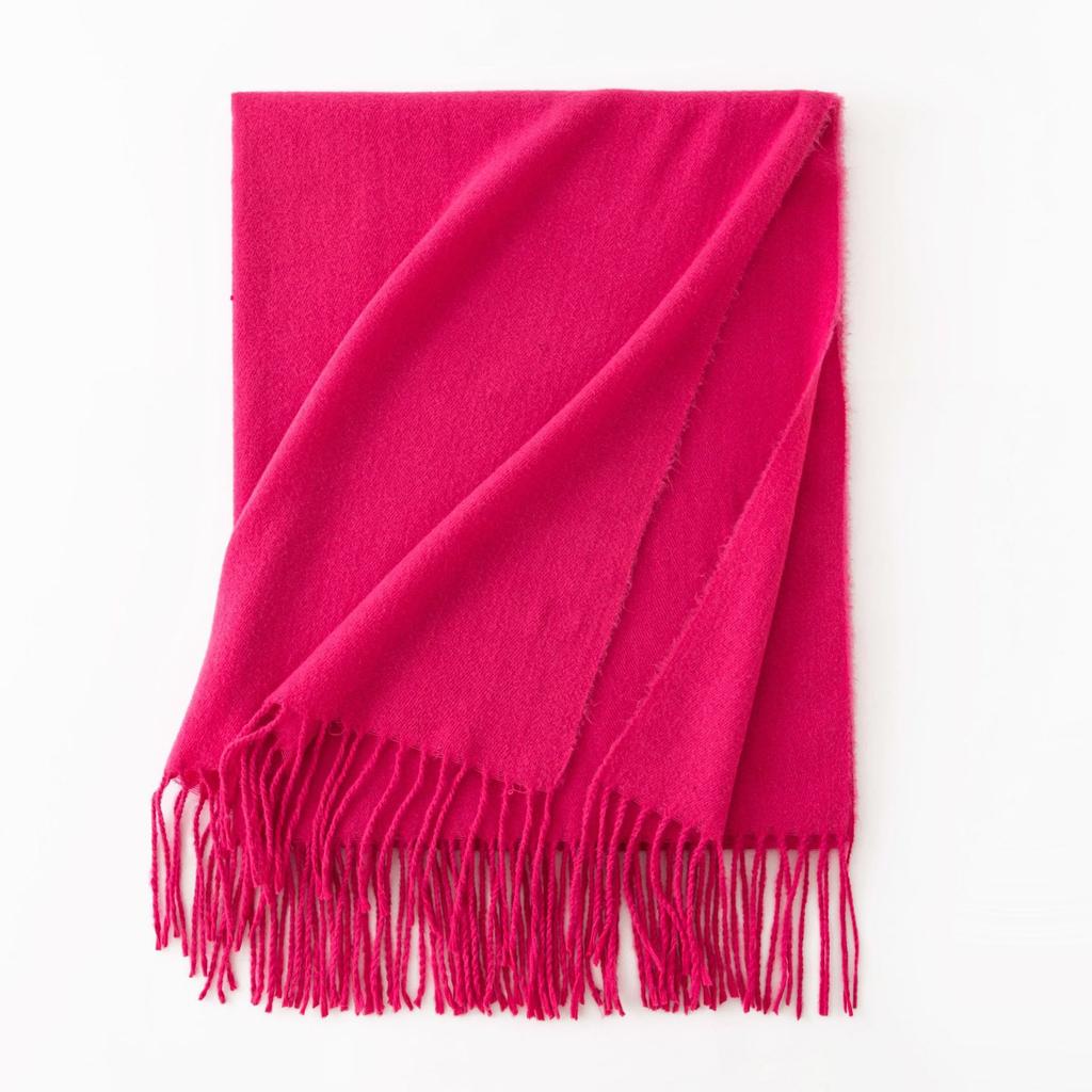Cashmere Feel Scarf Autumn and Winter Korean Imitation Cashmere Girls High End Shawl Warm Scarf