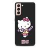 Мультяшный чехол Hello Kitty для Samsung Galaxy S23 S10e S10 S21 FE S22 S9 S24 Ultra S20 Plus Мягкий Черный ТПУ Чехол-бампер для телефона