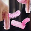 Penis Sleeves Silicone Finger Cock Ring Penis Sex Toys Adult Product