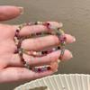 1 шт. Розовый браслет из бусин, Богемный стиль, Плетеный вручную аксессуар из бусин, Браслет в новом китайском стиле с высокой модой, Подходит для сочетания