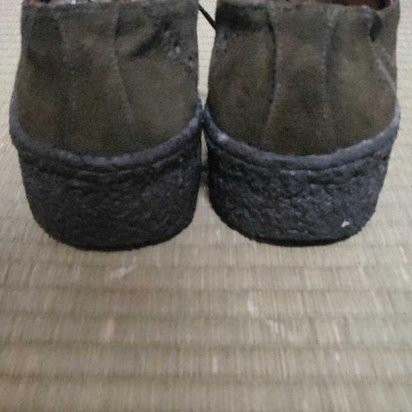 70s-80s? England Vintage Westleys Suede Dress Shoes Crepe Sole Olive Brown 39 / 24.5(USED)