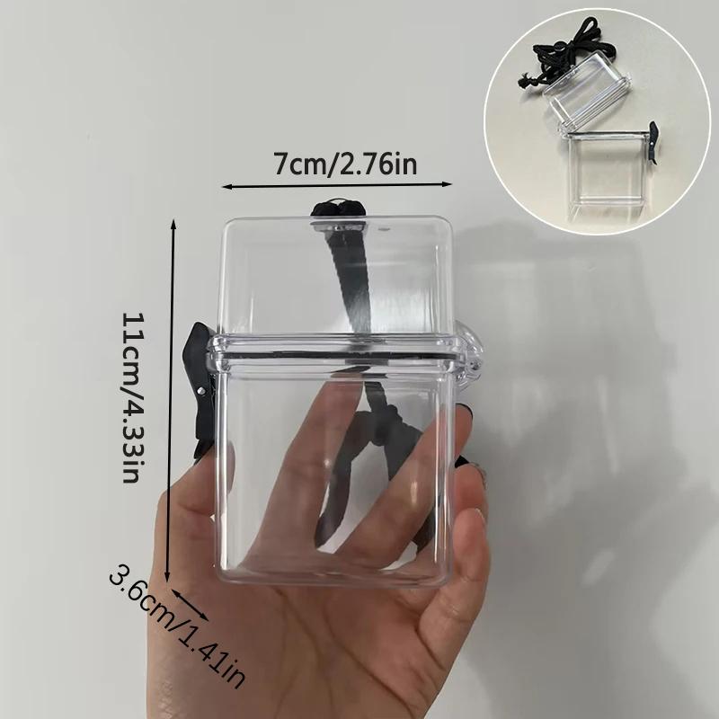 Ins Idol Photocards Storage Box Kpop Idol Photo Card Holder Boxes Kawaii Album Case Container Portable Sleeve Storage Box