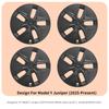 4PCS for New Model Y 2025-2026 Juniper 19in Turbine Style Hubcap Rim Cover Accessories Hub Cap Automobile Wheel Cap for Tesla