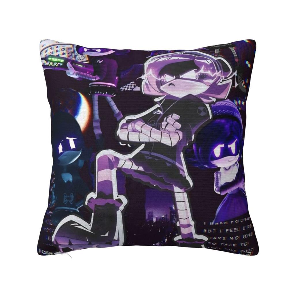 Murder Drones Comedy Uzi Pillow Cover Cute Funny Pillow Case Square Graphic Cushion Cover Pillowcases For Sofa Home Decoration