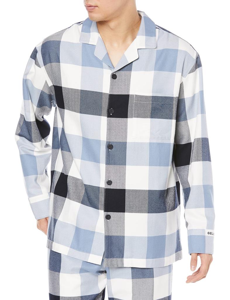 gelato pique HOMME Checkered Shirt PMFT225266 NVY M Men's