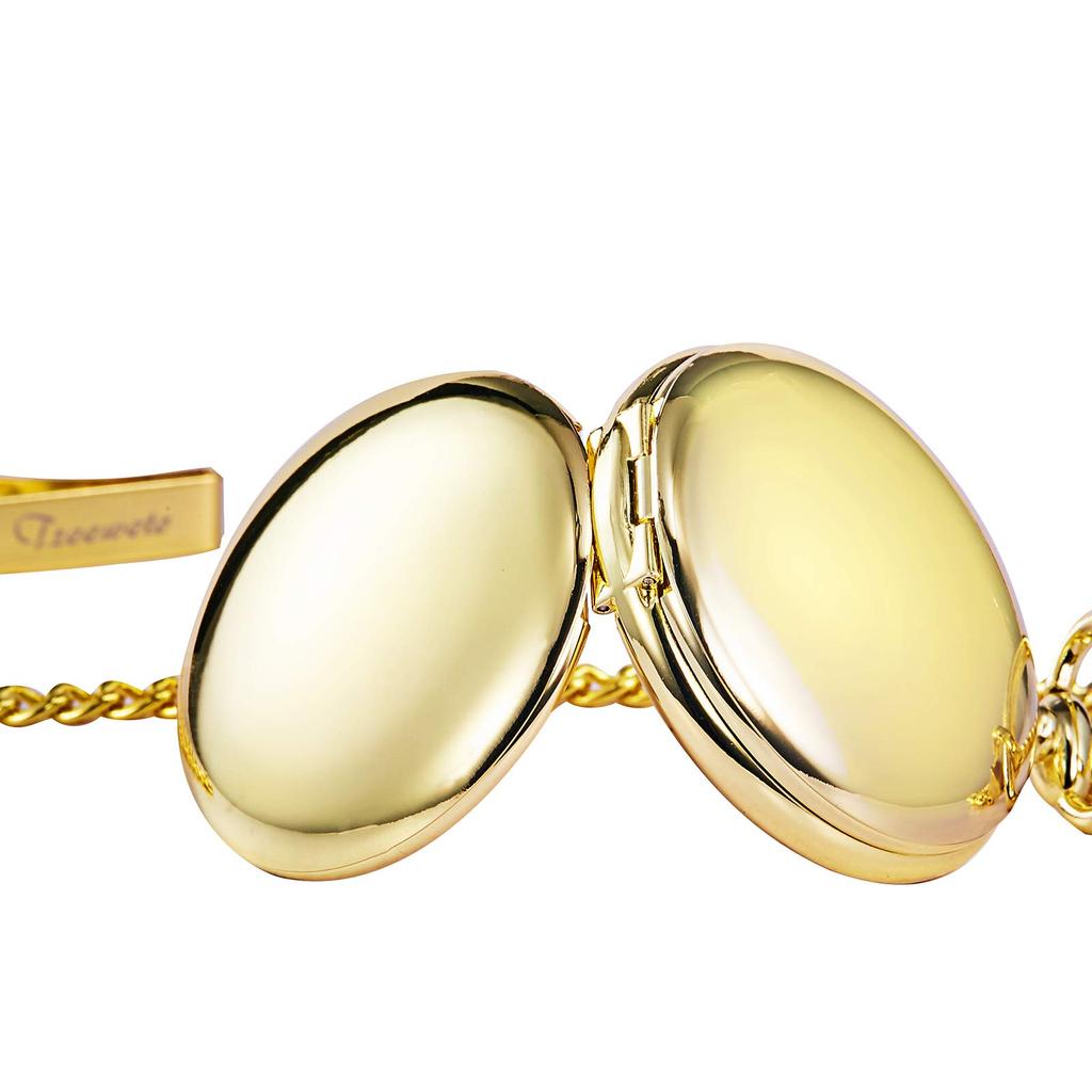 Механические карманные часы TREEWETO, старинные, с синим циферблатом, скелетонированные, с римскими цифрами, золотые, с двойной охотничьей крышкой на цепочке