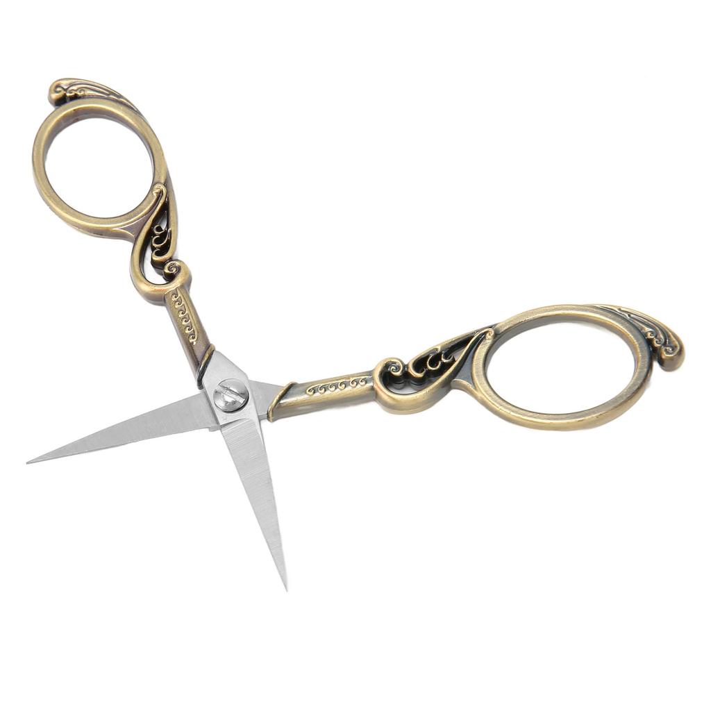 Vintage Scissors Stainless Steel High Sharpness Effort Saving Widely Used Craft Scissors for Embroidery Handicraft