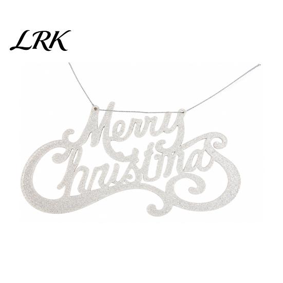 Легкие Новогодние Украшения для Елки, Надпись 'Merry Christmas' для Елки, Блестящие Пластиковые Подвесные Сезонные Декоративные Аксессуары, Сверкающие