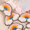 Компьютерная вышивка Этикетка Радуга Вышивка полотенцем Значок Наклейка Аксессуары для одежды Аксессуары для обуви и шляп Нашивка Наклейка Универсальная тканевая наклейка