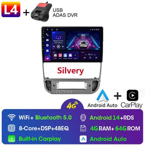 Fortress Android 14 для Peugeot 406 1994 - 2005 Авторадио Мультимедиа Радио Carplay Автомобильный Стерео GPS Навигация Головное Устройство Авто WIFI