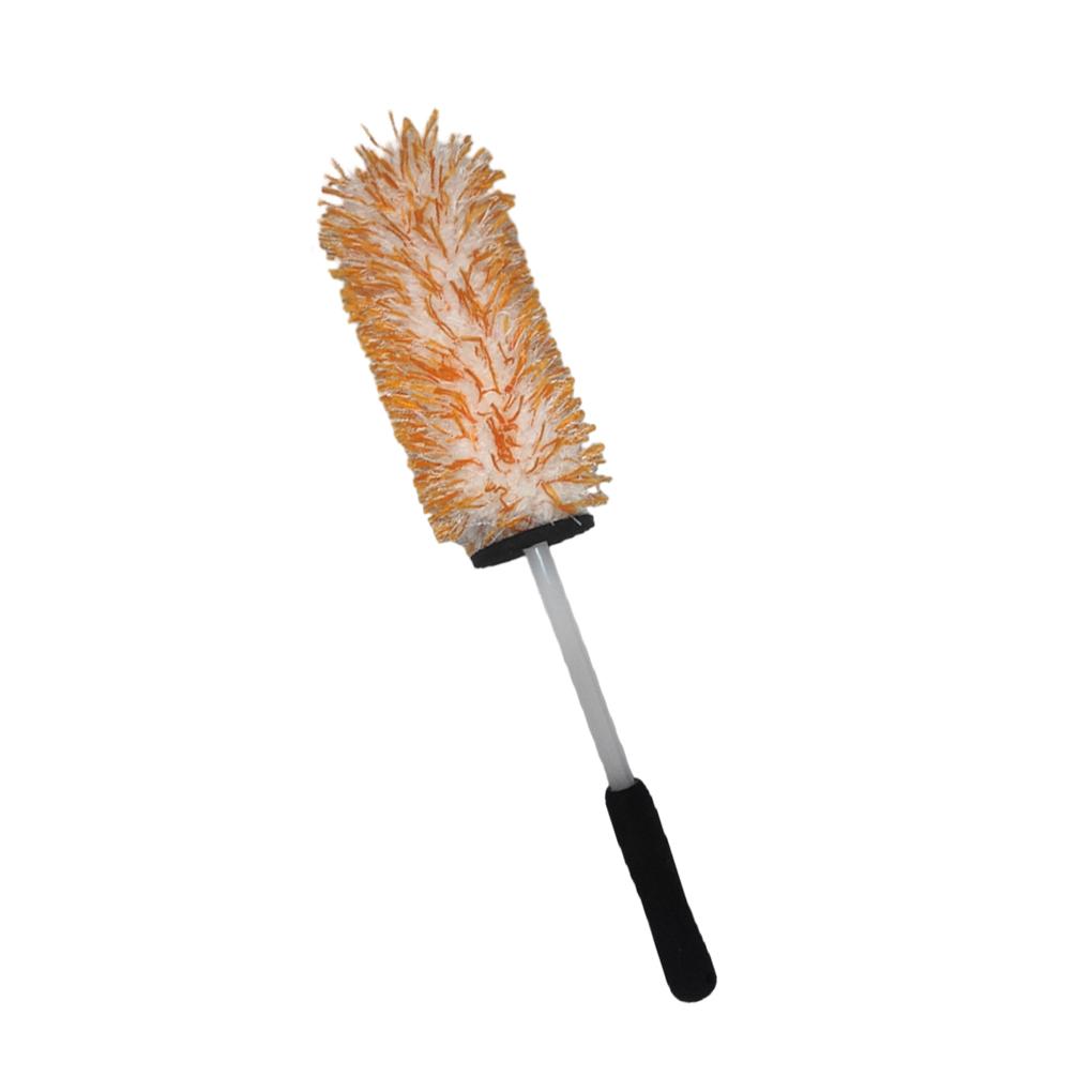 Супер щетка для мойки автомобиля, щетка для колес премиум-класса из микрофибры, нескользящая ручка, легко чистится, диски, спицы, корпус колеса, автомобильные аксессуары