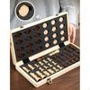 Wooden Chess Set Travel Game Family Games Birthday Gift Folding Board Educational Toys