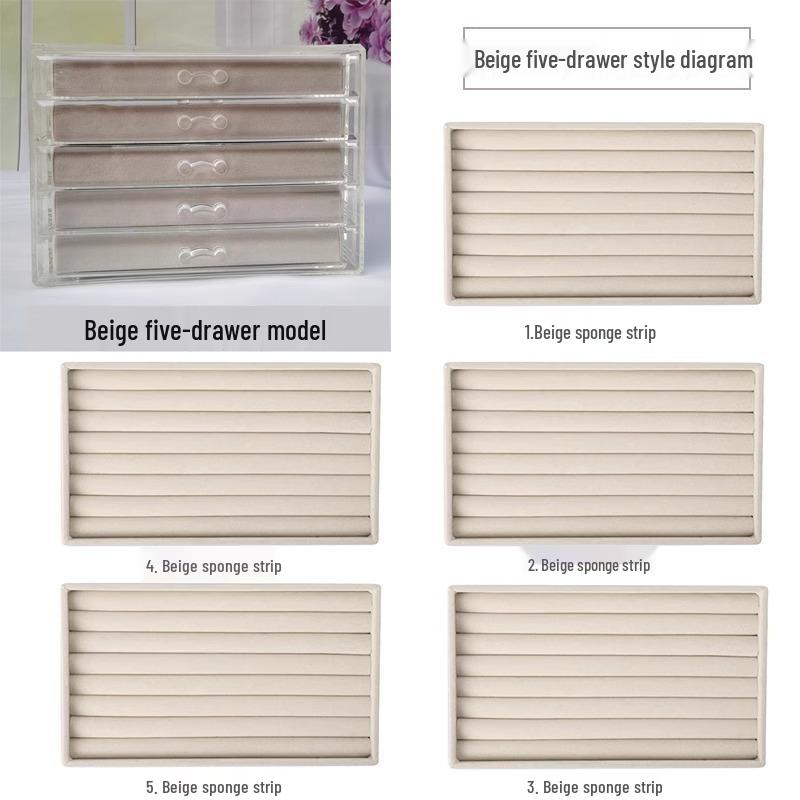 Многоярусная шкатулка для украшений для серег и мелких предметов - Домашнее хранение и организация