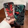 Чехол-тату для телефона Apple iPhone 17 16 15 14 13 12 11 Pro Max 16 Plus 16E 17Air 17Pro с изображением призрака самурая Ханья в стиле Укиё-э