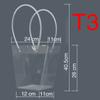 Transparent Flower Gift Packing Box Plastic Clear Tote Bag Large Capacity Hand Gift Bag