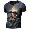Round Collar 3d Print T Shirts Mens Casual Animal Cartoon Sportwear T Shirt Male Short Sleeve Summer Top Men