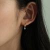 Less Is More 14K Gold Cubic One Touch Earring