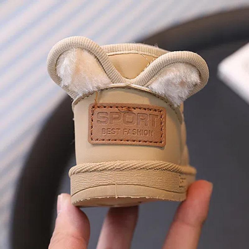 Children Snow Boots for Baby Girls Kids Winter Shoes Warm Plush Fashion Toddler Cotton Short Boots