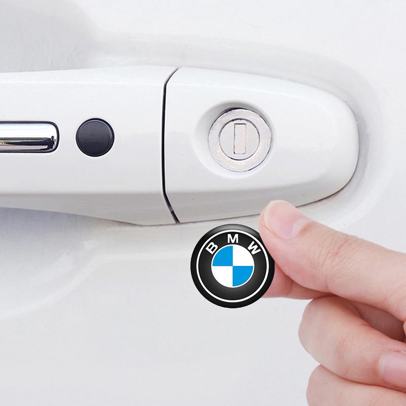 4pcs For BMW X1 X2 X3 X5 X4 X6 X7 G30 G20 G32 G11 G12 F40 F30 F20 F10 F34 Car Door Lock Keyhole Stickers Anti-blocking Decals