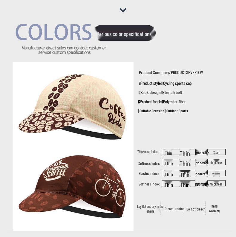 Quick-Dry Breathable Cycling Cap with Sun Protection - Helmet Liner