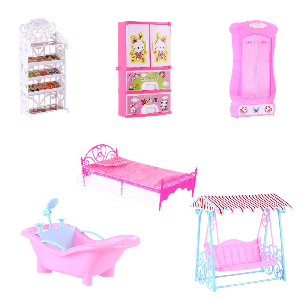 Аксессуары Гостиная Шкаф/Кровать/Полка для обуви Миниатюрная мебель Кукольная мебель для кукол