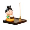 Traditional Cartoon Girl Incense Burner Creative Cute Sticks Incense Tray  Housewarming Gift