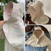 Летние шляпы для женщин, защита шеи от ультрафиолета, большая шаль от солнца, козырьки, конский хвост для La E7T5
