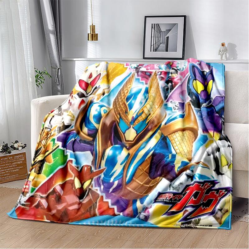 Sugar Man K-Kamen Rider GAVV Blanket Elastic Soft Candy Knight Full Storage Soft Warm Bedding Children's Gift throw blanket
