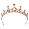Baroque Bride Wedding Crown Tiara Wedding Dress Accessories Exquisite Alloy Rhinestone Crown Hair Accessories
