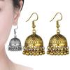 Этнические серьги-подвески в стиле бохо-афгани для женщин, серебряные цыганские серьги-колокольчики золотого цвета для женщин