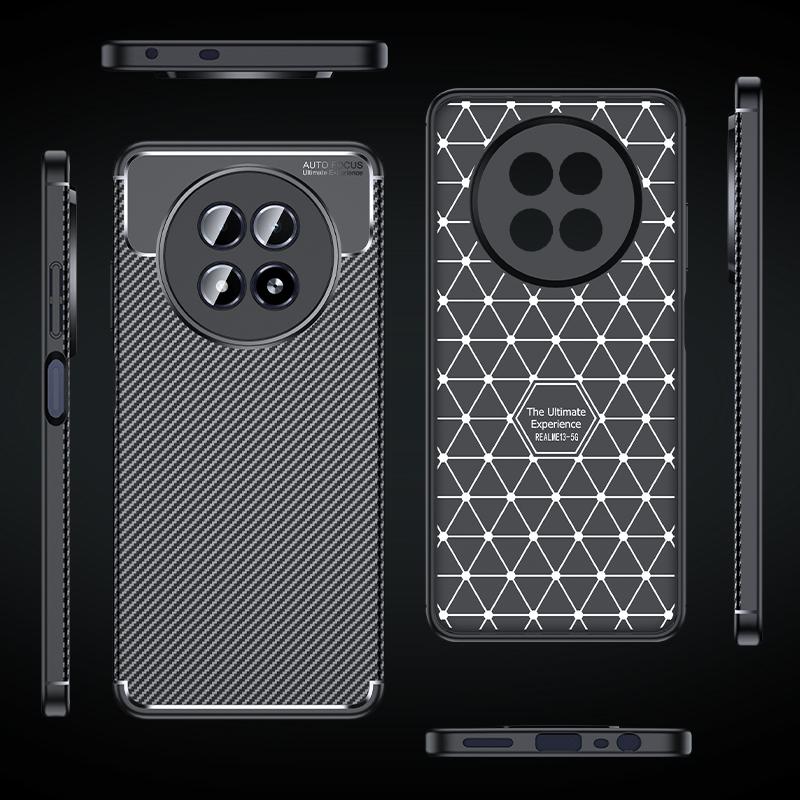 Чехол-накладка для Realme 13 5G Realme 13 5G из углеволокна Capas Новый противоударный бампер из ТПУ Мягкие чехлы OPPO Realme 13 5G