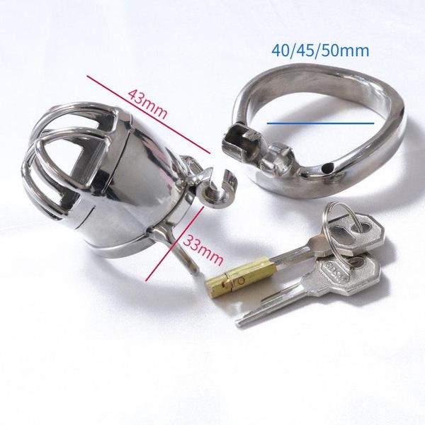 Нержавеющая сталь целомудрие замок клетка для пениса для мужчин