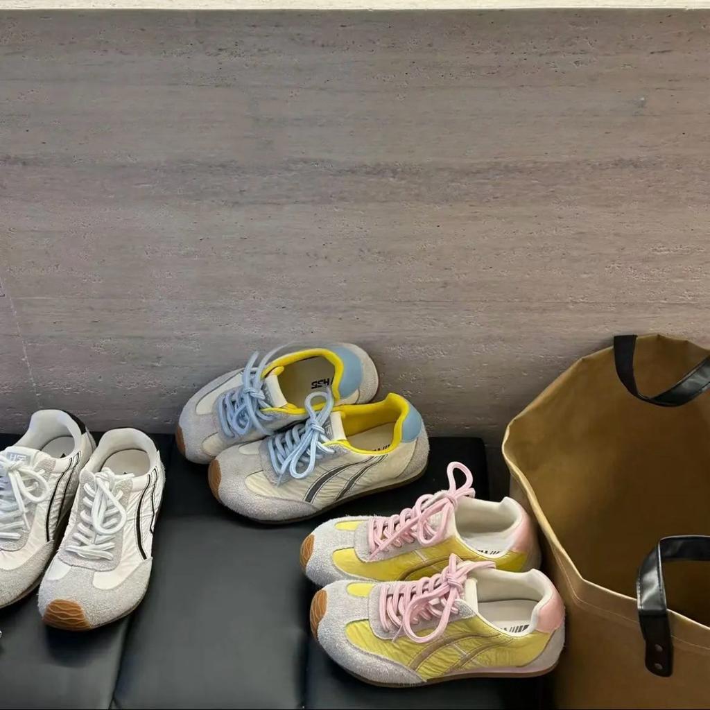 Уродливые милые балетки в тон немецкой обуви женские кроссовки 2025 года новые модные универсальные туфли на плоской подошве со шнуровкой для спорта и отдыха Forrest Gum