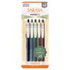 Zebra Sarasa Clip Gel Pen 0.5mm Vintage Colors 5-Color Set N JJ15-5C-VI-N