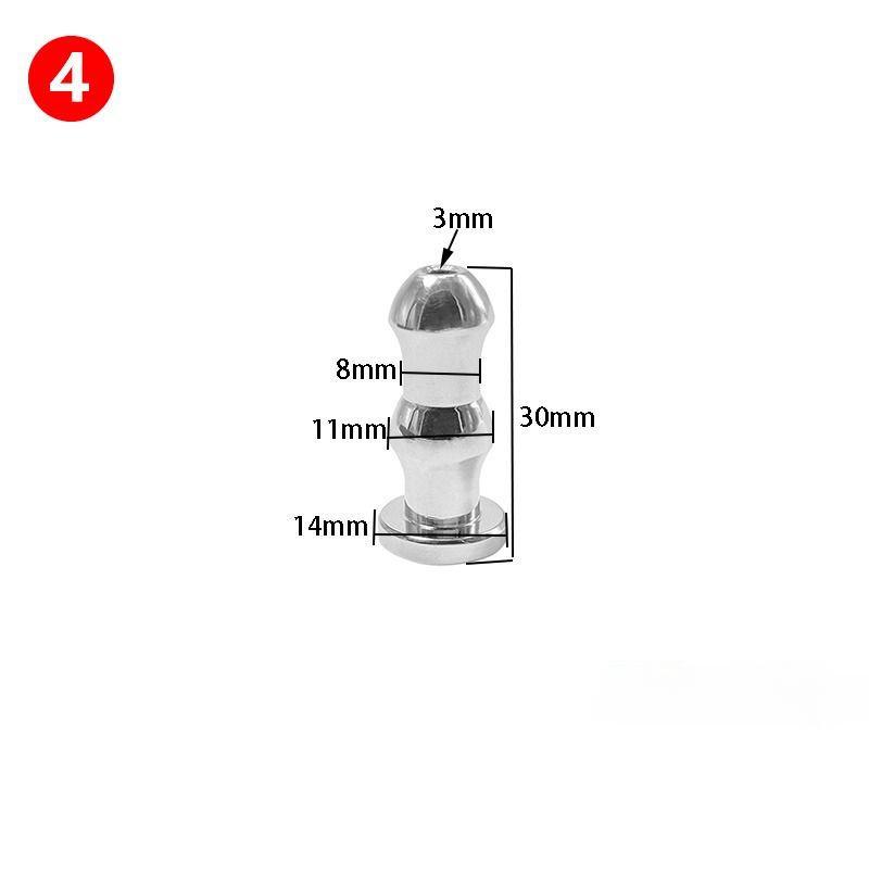 6 размеров Полый уретральный катетер-дилататор из нержавеющей стали, гей, стимулятор «лошадиного глаза», секс-игрушка 18+, мужская пробка для пениса, вставка в уретру, бусины