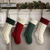 Knitted Christmas Gift Bag Decorative Socks Christmas Socks Pendant Color Matching To Increase The Wrong Angle Twist