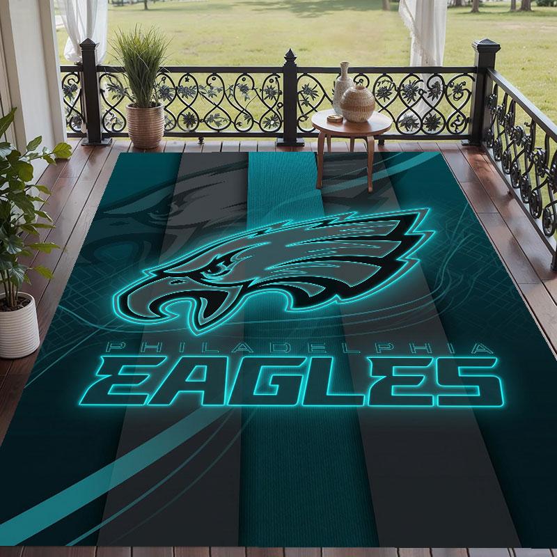 Мягкий напольный ковер с узором Philadelphia Eagles, ковер для гостиной, декоративный коврик для украшения дома