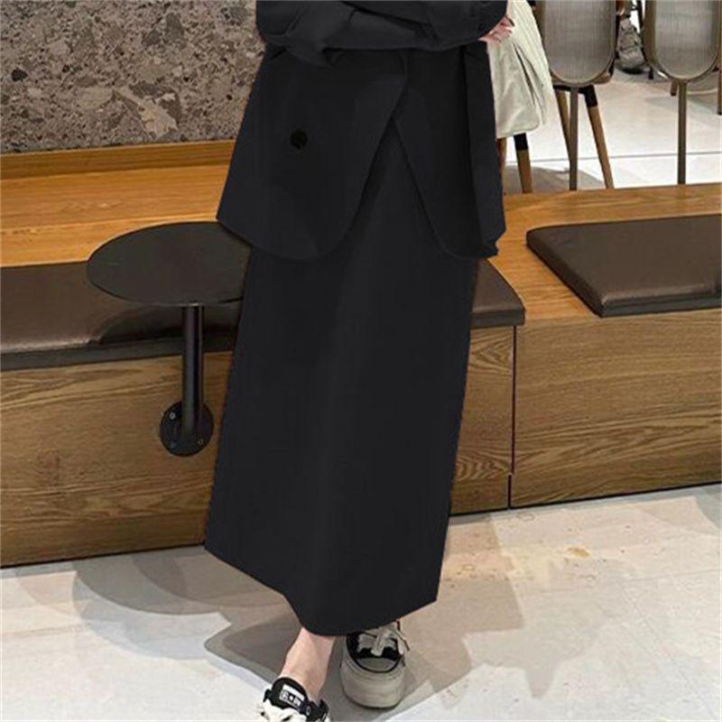 Осень 2025 Свежий Элегантный Костюм-двойка: Костюм: приталенный жакет и юбка миди