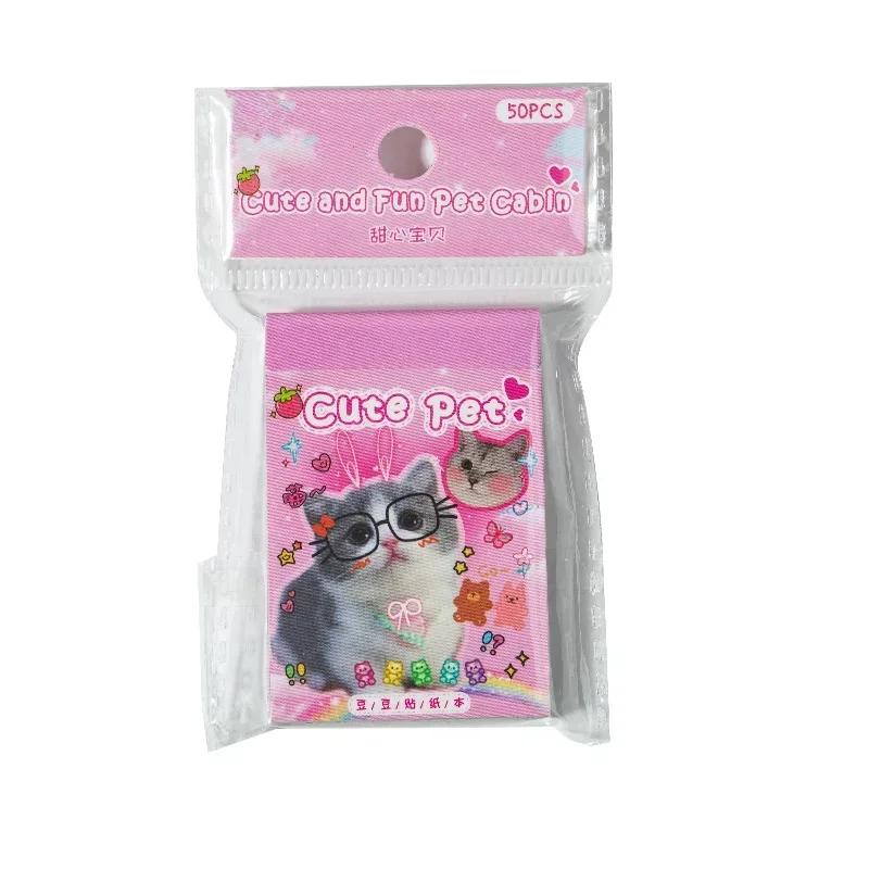 50 шт. Сладкий котенок щенок скрапбук журнал наклейка мультфильм американский канцелярский стикер DIY Декор ноутбук багаж телефон наклейка