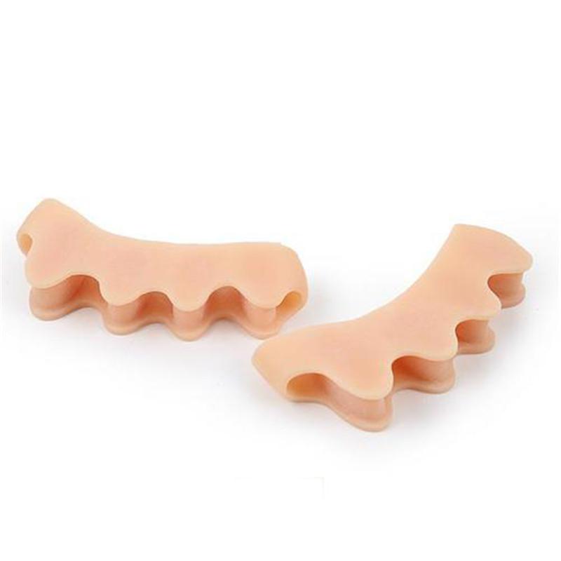1 Pair Silicone Toe Spacer Separator Straightener Spreader Pain Relief