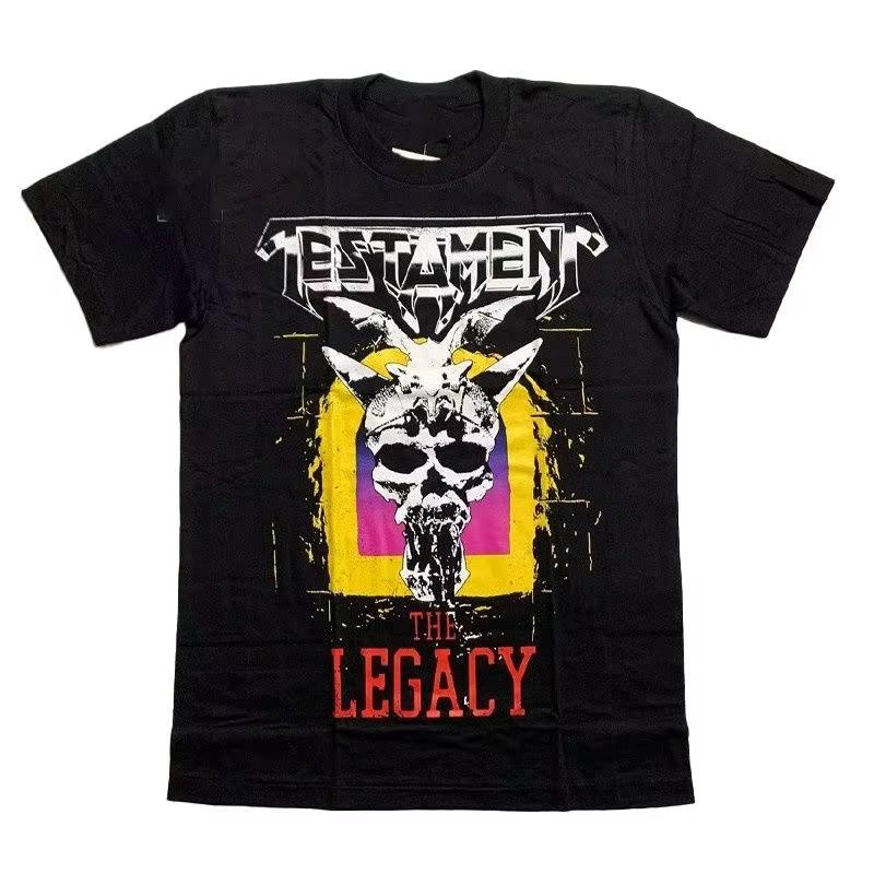 TESTAMENT Legacy Thrash Metal Тайская группа Хлопок Принт 2025 Лето Новая футболка с коротким рукавом для мужчин и женщин