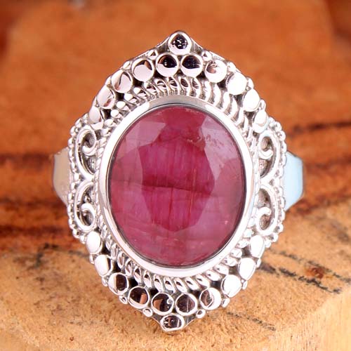 Кольцо с кашмирским рубином, серебряные украшения с подвесками, эффектные украшения, серебряные украшения