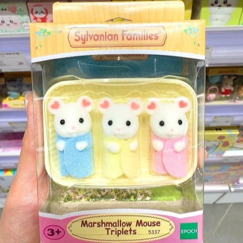 В наличии Sylvanian Families Серия Тройняшек Аниме Мини-Малыш Персидский Кот Фигурка Действия Кукла Сопровождающий Родитель-Ребенок Игрушка Подарок Ребенку